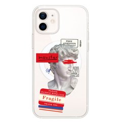 Чехол прозрачный Print Rome with MagSafe для iPhone 11 Sculpture купить