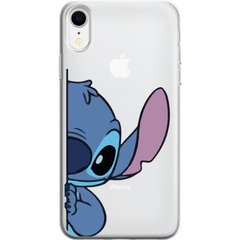 Чохол прозорий Print для iPhone XR Blue monster Half купити