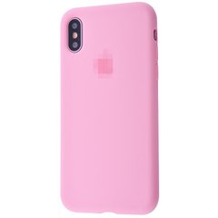 Чехол Silicone Case Full для iPhone X | XS Light Pink купить