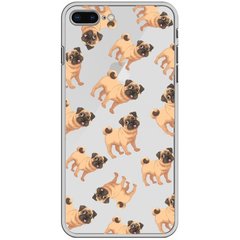 Чохол прозорий Print Animals для iPhone 7 Plus | 8 Plus Pug купити