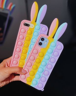 Чохол Pop-It Case для iPhone 7 Plus | 8 Plus Rabbit Light Pink/Glycine - ash-mobile.com.ua - фото 2