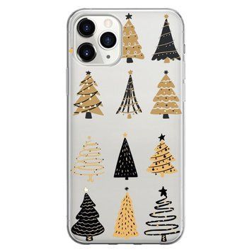 Чохол прозорий Print NEW YEAR для iPhone 11 PRO Tree Gold - ash-mobile.com.ua - фото 1
