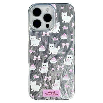 Чехол Nacre Design для iPhone X | XS Sweet Pink Kitten OC - ash-mobile.com.ua - фото 1