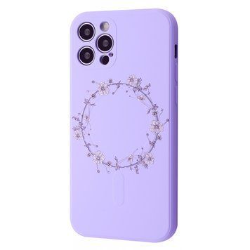 Чохол WAVE Minimal Art Case with MagSafe для iPhone 13 PRO Light Purple/Wreath - ash-mobile.com.ua - фото 1