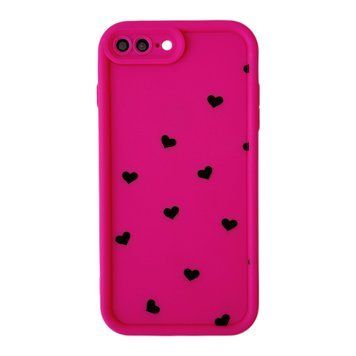 Чохол Wilkins Case для iPhone 7 Plus | 8 Plus Tiny Hearts Electric Pink - ash-mobile.com.ua - фото 1