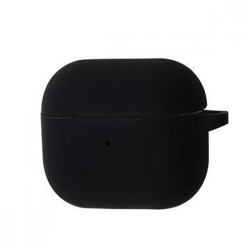 Чохол SLIM Case з карабіном для AirPods 3 Black - ash-mobile.com.ua - фото 1