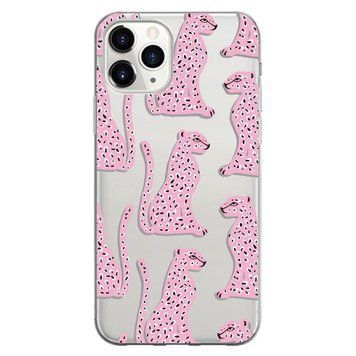 Чохол прозорий Print Meow для iPhone 15 PRO MAX Leopard Pink - ash-mobile.com.ua - фото 1