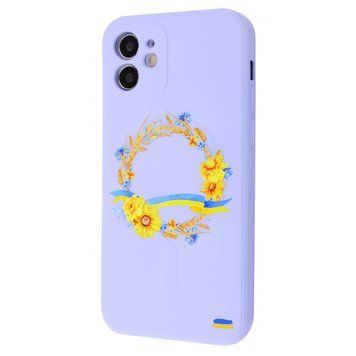 Чохол WAVE Ukraine Edition Case with MagSafe для iPhone 11 Wreath Ukraine Glycine - ash-mobile.com.ua - фото 1