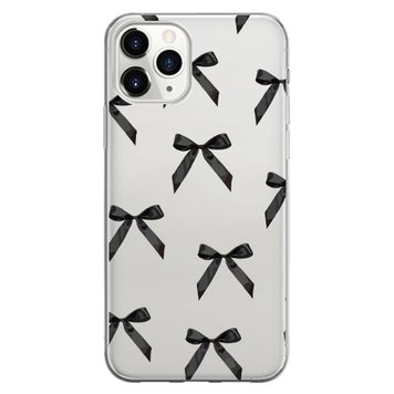 Чехол прозрачный Print Mood swings для iPhone 13 PRO MAX Bow Black - ash-mobile.com.ua - фото 1