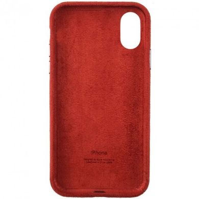 Чохол Alcantara Full для iPhone X | XS Red купити