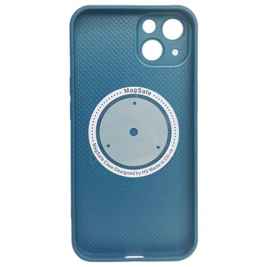 Чехол AG-Glass Matte Case with MagSafe для iPhone 14 Navy Blue