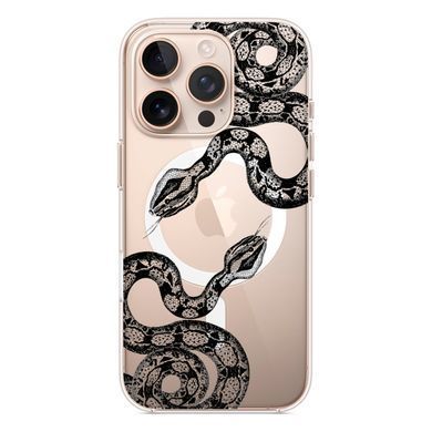 Чохол прозорий Print Snake with MagSafe для iPhone 17 PRO MAX Python