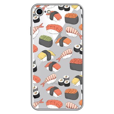 Чохол прозорий Print FOOD для iPhone 7 | 8 | SE 2 | SE 3 Sushi купити