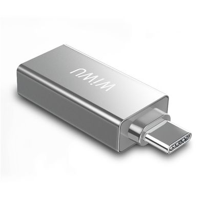 Переходник для Macbook USB-C хаб WIWU T02 Adaptor Silver купить