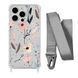 Чохол прозорий з ремінцем Print Flower для iPhone X | XS Floral Dream/Silver