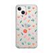 Чехол прозрачный Print Flower для iPhone 17 Red
