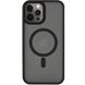 Чехол Shadow Matte Metal Buttons with MagSafe для iPhone 12 | 12 PRO Black купить