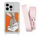 Чехол прозрачный с ремешком Print Кролик для iPhone 15 Plus Кролик/Pink Sand