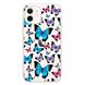 Чохол прозорий Print Butterfly with MagSafe для iPhone 11 Blue/Pink купити