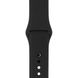Ремінець Silicone Sport Band для Apple Watch 42mm | 44mm | 45mm | 49mm Black розмір S купити