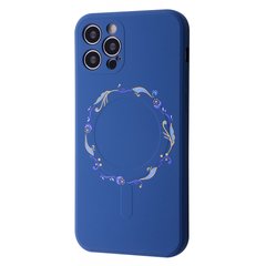 Чехол WAVE Minimal Art Case with MagSafe для iPhone 13 PRO MAX Blue/Wreath