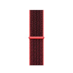 Ремінець Nylon Loop з липучкою для Apple Watch 42/44/45/49 mm Crimson Black купити