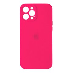 Чохол Silicone Case Full + Camera для iPhone 12 PRO Electric Pink купити
