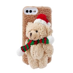 Чохол 3D Bear Plush Case для iPhone 7 Plus | 8 Plus Beige купити