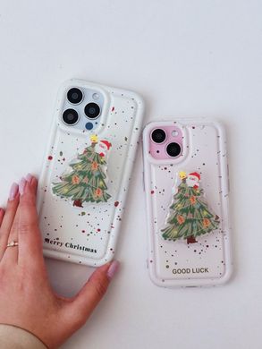 Чехол New Year PopSocket Case для iPhone 14 PRO White - ash-mobile.com.ua - фото 6