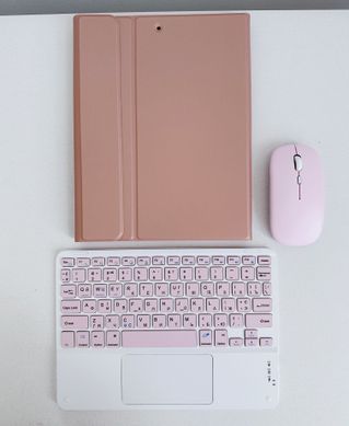 Чохол-клавіатура + мишка для iPad Pro 12.9 ( 2020 | 2021 | 2022 ) Rose Gold - ash-mobile.com.ua - фото 2