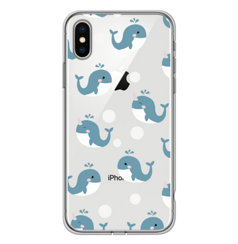 Чохол прозорий Print SUMMER для iPhone X | XS Whale - ash-mobile.com.ua - фото 1