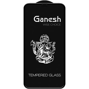 Захисне скло 3D Ganesh (Full Cover) для iPhone 12 | 12 PRO Black - ash-mobile.com.ua - фото 1