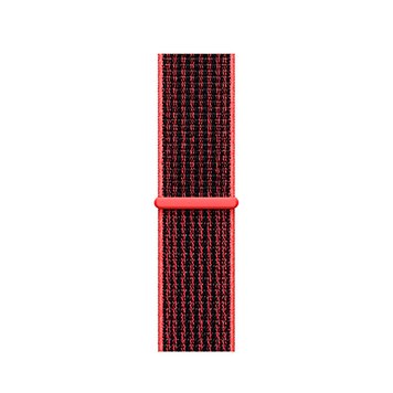 Ремешок Nylon Loop с липучкой для Apple Watch 42mm | 44mm | 45mm | 46mm | 49mm Crimson Black - ash-mobile.com.ua - фото 1