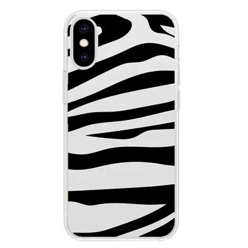 Чехол прозрачный Print Zebra with MagSafe для iPhone X | XS - ash-mobile.com.ua - фото 1