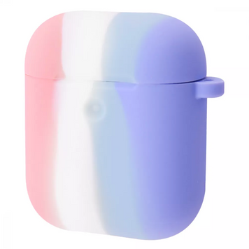 Чохол Rainbow Silicone Case для AirPods 1 | 2 Pink/Glycine - ash-mobile.com.ua - фото 1