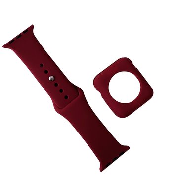 Ремінець Full Cover для Apple Watch 42mm | 44mm | 45mm | 46mm | 49mm Marsala - ash-mobile.com.ua - фото 1