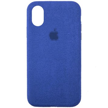 Чохол Alcantara Full для iPhone XR Midnight Blue - ash-mobile.com.ua - фото 1