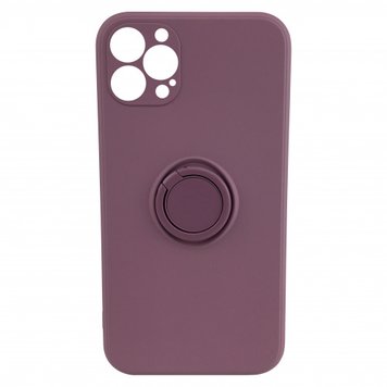 Чохол Silicone Case Full Camera Ring для iPhone 12 PRO MAX Blueberry - ash-mobile.com.ua - фото 1