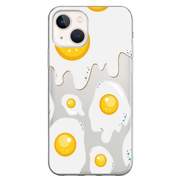 Чехол прозрачный Print FOOD для iPhone 14 Plus Eggs - ash-mobile.com.ua - фото 1