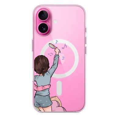 Чохол прозорий Print Home Girls with MagSafe для iPhone 17 Air Blue