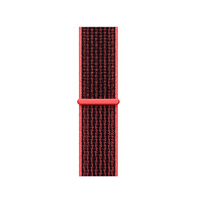 Ремінець Nylon Loop з липучкою для Apple Watch 42/44/45/49 mm Crimson Black купити