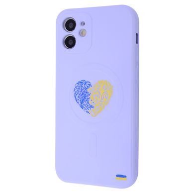 Чехол WAVE Ukraine Edition Case with MagSafe для iPhone 12 Ukraine Heart Glycine - ash-mobile.com.ua - фото 1