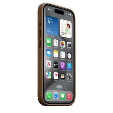 Чехол FineWoven Case with MagSafe для iPhone 15 PRO Taupe - ash-mobile.com.ua - фото 6