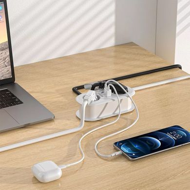 Мережевий фільтр Proove Supercoil 20W (2 AC + Type-C + 2 USB) 1.5m White - ash-mobile.com.ua - фото 4