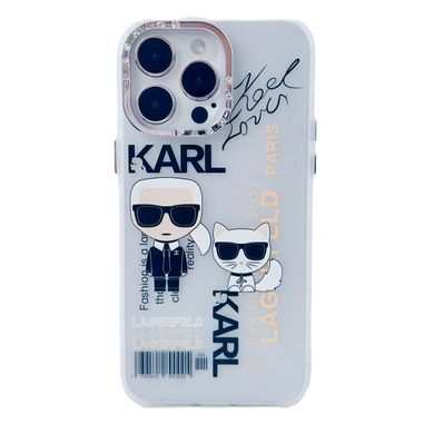 Чехол Fashion Karl Lagerfeld Case для iPhone 13 PRO White