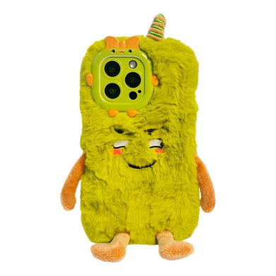 Чохол Cute Monster Plush Case для iPhone 13 PRO Green