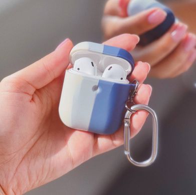 Чохол Rainbow Silicone Case для AirPods 1 | 2 White/Blue - ash-mobile.com.ua - фото 5