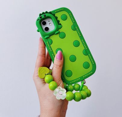 Чохол Silicone Dinosaur Case для iPhone 11 PRO Green - ash-mobile.com.ua - фото 2