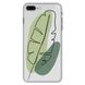 Чехол прозрачный Print Leaves для iPhone 7 Plus | 8 Plus Green купить
