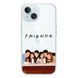 Чохол прозорий Print FRIENDS with MagSafe для iPhone 14 Plus Cafe - ash-mobile.com.ua - фото 1